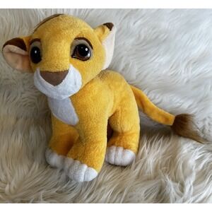 Vintage 1993 Mattel Disney's Authentic The Lion King Simba Plush Stuffed Toy 7"